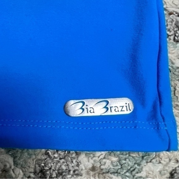 Bia Brazil Workout Top womens one size blue black stretchy tank top - Picture 2 of 6